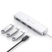 Andobil USB C Hub, 4-in-1 USB C to USB Adapter with Type-C PD Charging, Compatible for MacBook Pro 2018/2019, Surface Go and More