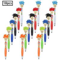 18 Pieces Mop Topper Pen Stylus Pen Screen Cleaner for Kids and Adults with Pen Case