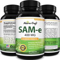 Pure SAM-E 400mg S-Adenosyl Methionine – SAM e Mood Support Nootropics – Nootropic for Anxiety – Brain Supplement for Memory and Focus – S-adenosyl-L-Methionine Joy Pills – Natural Joint Pain Relief
