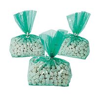 Green Cellophane Bags (1 dozen) - Bulk [Toy]