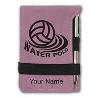 Mini Notepad, Water Polo, Personalized Engraving Included (Pink)