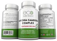 Garcinia Cambogia Extract with 95% HCA to Assist Metabolism, Support Weight Loss & Boost Energy Levels by Eco Pure Health