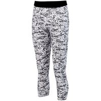 Augusta Sports Youth Hyperform Compression Calf-Length Tight, White Digi, Medium