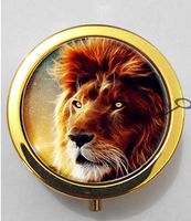 BlackKey Animal Lion 3-Compartment Decorative Pocket Gift Box Case Organizer for Pill, Color 2 -1843