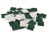 XJS Self-Adhesive Cable Tie Mount Base Green White 100Pcs (12.5x12.5mm)