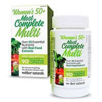 Webber Naturals Women's 50+ Most Complete Multi, 90 Vegetarian Capsules
