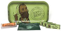 Zig Zag Rolling Tray, Zig Zag Hemp 1 1/4 Rolling Papers (3 Packs), Zig Zag Cigarette Maker and Leaf Lock Gear Smell Proof Pouch