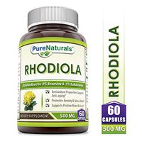 Pure Naturals Rhodiola 500 Mg 60 Capsules