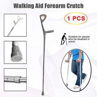 LFFME Aluminum Alloy Crutches, Crutches Adults, Underarm Crutches with Comfy Handle, for Elderly Disabled Mobility