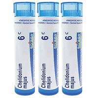 Boiron Chelidonium majus 6c, 80 pellets, homeopathic Medicine for Nausea with Right Upper Back Pain, 3 Count
