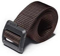 CQR Tactical (Pack of 1) Duty Nylon Webbing EDC Military Belt, Flip Tab(mzt01) - Brown, M(w32-34)