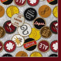 Luncheon Size Napkin,6.5"x6.5", Pack of 20, Brewsky Sports