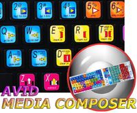 NEW AVID MEDIA COMPOSER KEYBOARD STICKERS SHORTCUTS