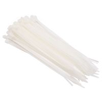 14" Natural Nylon Zip Ties, 50 lb. Test (1000 Pack)