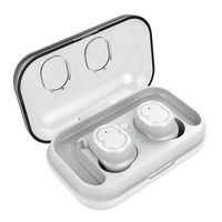 Invisible Earphone，Mini Bluetooth Sports Earphones Supper Bass Noise Cancelling Stereo Sound Waterproof Single Earpiece for Kids Girls Travel Office（White）Boens