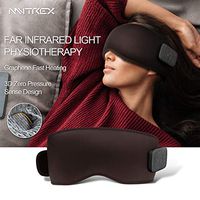 MYTREX JAPAN Eye Heat Pro, Heated Eye Mask 3D Contoured Wireless Control for Relaxation Massage Sleeping Mask 99% Blockout Light for Travel Shift Work Yoga Meditation Brown