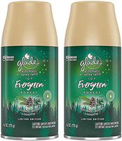Glade Automatic Spray Refill - Limited Edition Holiday Collection - ICY Evergreen Forest - Net Wt. 6.2 OZ (175 g) Per Refill Can - Pack of 2 Refill Cans