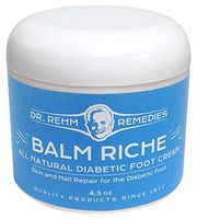 Dr. Rehm Remedies Balm Riche Diabetic, All Natural Foot Cream, 4.5 oz.