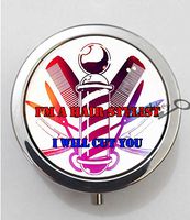 BlackKey I'm A Hair Stylist, I Will Cut You 3-Compartment Decorative Pocket Gift Box Case Organizer for Pill, Color 1 -501