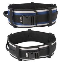GUOER Transfer Belt Nursing Gait Belts OneSize (Black and Blue)