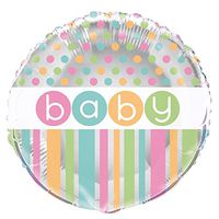 18" Foil Pastel Baby Shower Balloon