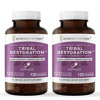 Secrets Of The Tribe - Tribal Restoration, Body Strength/Energy Restore, Herbal Supplement Blend (2x120 Capsules)