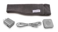 AcousticSheep SleepPhones Effortless | Bluetooth Headphones for Sleep, Travel & More Flat Speakers | No-Fuss Rechargeable Battery | Soft Gray - Fleece Fabric (Size M)