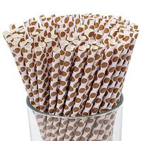 Just Artifacts - Decorative Paper Straws 100pcs - Chocolate Egg Pattern - Decorative Paper Straws for Birthday Parties, Weddings, Baby Showers, and Life Celebrations!