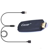 Cocar Miracast Dongle Direct Wired Wireless Connection Plug Play HDMI Mirroring Display Live Streaming Media Players Adapter Kit for iPhone iPad Android Smartphone to TV Monitor Projector