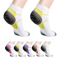 Extreme Fit Ankle Compression Socks for Men and Women - 6 Pair