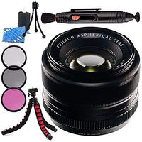 Fujifilm 35mm f/1.4 XF R Lens 16240755 + 52mm 3 Piece Filter Kit + Lens Cleaning Kit + Lens Pen Cleaner + Flexible Tripod Bundle