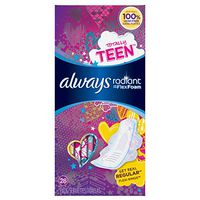 Always Radiant Heavy Feminine Pads with Wings, Scented (Package May Vary)