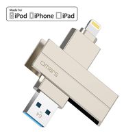 [MFI Certified] iOS Flash Drive 64GB, Omars USB 3.0 Memory Stick Expansion Flash Drive Compatible with iPhone iPad iOS PC MacBook