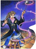 Hermione Granger 'Wingardium Leviosa!' Notecard Kit: 1 Die-Cut Notecard, 1 Envelope, 1 Stamp