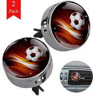 Brown Spots And Football two gun black air freshener aromatherapy essential oil diffusers for car vent clip portable with four refill pads 1.33x1.83in