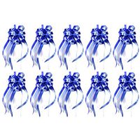 Amosfun 10Pcs Pull Bows Pull String Bows for Presents Easy and Fast Gift Wrapping Accessory Wedding Bows Decorations