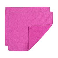 Casabella Microfiber 12"x14" Cloth, Pack of 2, 1 EA, Magenta All Purpose