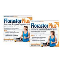 FlorastorPlus Daily Probiotic Supplement with Zinc, Vitamins C & D3, 30 Count (Pack of 2)