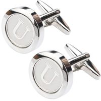 Dannyshi Mens Classic Stainless Steel Initial Cufflinks 26 Alphabet Initial Letter Cufflinks Business Wedding Shirts A-Z (U)