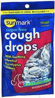 Sunmark Sugar-Free Cough Drops - Black Cherry - 25 Ct.