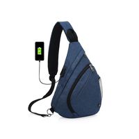 Chikencall Backpack with USB Charging Port Travel Shoulder Bag Sling Bag Daypack