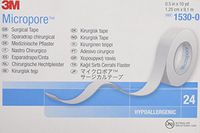 Micropore Surgical Tape, White, 1.25 cm X 9.1m, 24Count