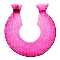 1.4L U-Shape Hot Water Bottle Water-Filled Water Bag, Rose Red