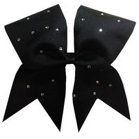 Big Classic Sparkle Cheer Bow- Black