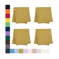 Eyeglass Cleaner Microfiber Cloth - Glasses Cleaner For All Gentle Surfaces, Touchscreens, Smartphones, Camera Lenses, LCD & HD Screens -Mustard, 4 Pack- by OptiPlix