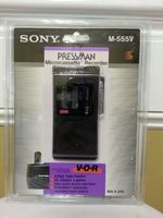 Sony Pressman Microcassette Recorder M-555V with Voice Operated Recorder (V-o-r) Automatically Records At the Sound of Your Voice and Pauses When You Do