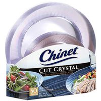 Chinet Cut Crystal Combo Plates (50 ct. - 25 dinner plates and 25 desert plates) (1)
