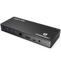 WAVLINK Thunderbolt 3 Docking Station with 85W Charging, Thunderbolt 3 Port, DisplayPort, 4XUSB 3.0 Ports, SD Card Slot, Gigabit Ethernet for MacBook Pro 2019/2018/2017/2016& Specific Windows Laptops