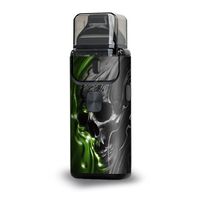 Skin Decal Vinyl Wrap for Aspire Breeze 2 II Vape Stickers Skins Cover/Dark Skull, Skeleton Neon Green