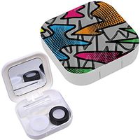 Portable Contact Lens Case Box Travel Kit Mirror + Bottle + Tweezers Container Holder [ Girls Boys ]